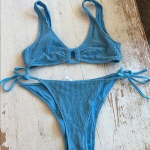 aerie Sky Blue Scoop Bikini